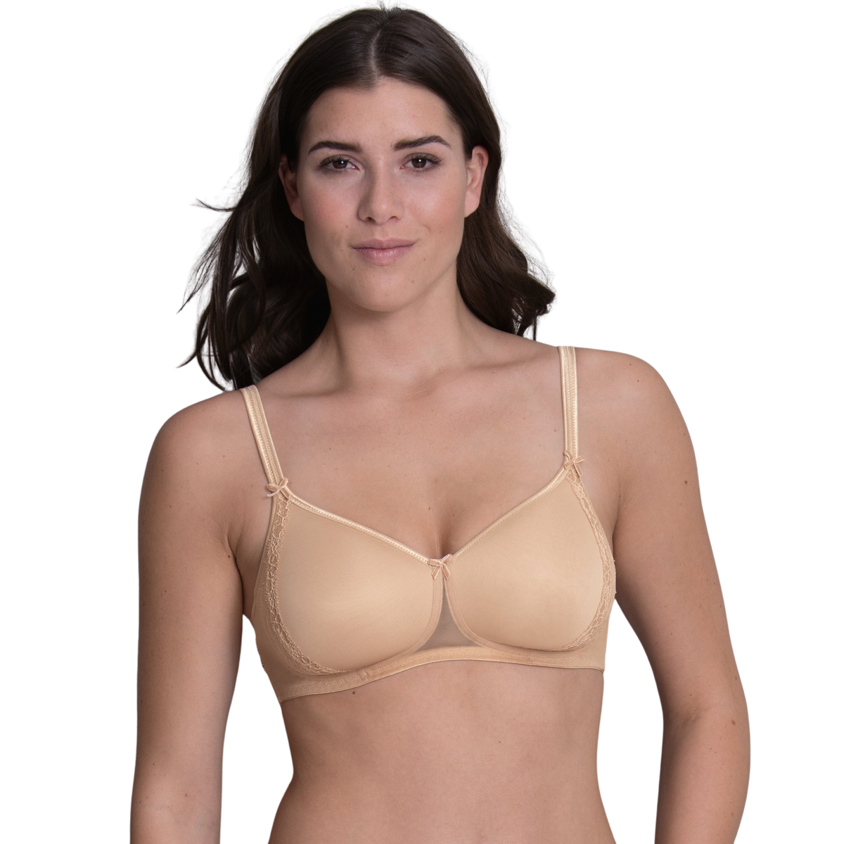 Rosa Faia Beautyfull Lace Rose Black, Soft bra with padded cups