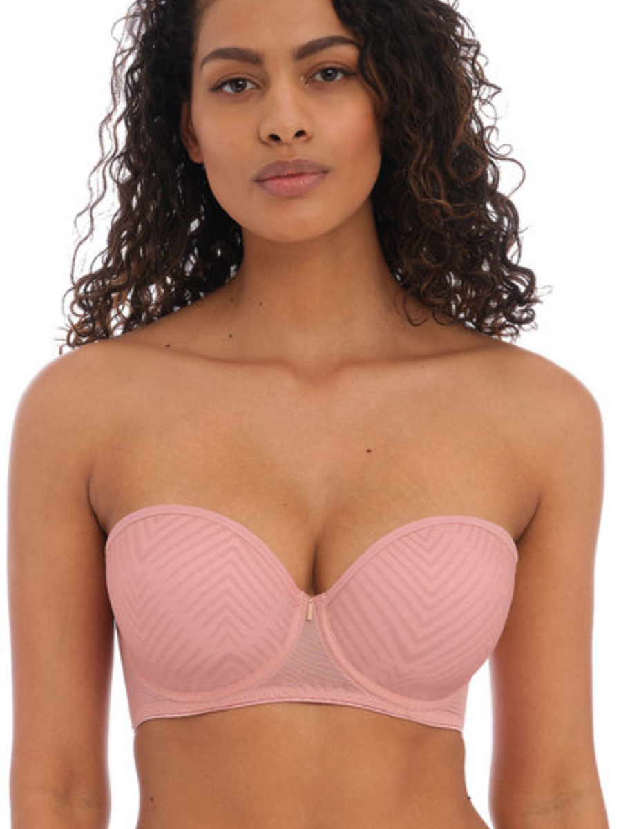 Tailored Underwire Moulded Strapless Bra in Ash Rose – Liza