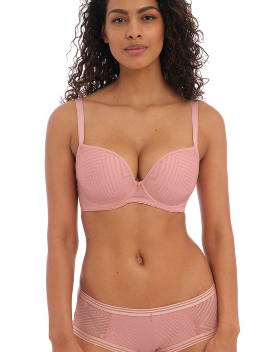 American Breast Care Mastectomy Bra Satin Trim T-Shirt Size 44D Rose at   Women's Clothing store
