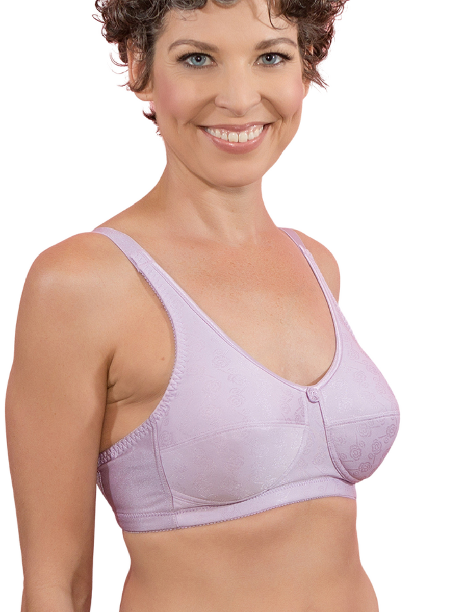 American Breast Care Mastectomy Bra Jacquard Soft Cup Size 38DD White at   Women's Clothing store