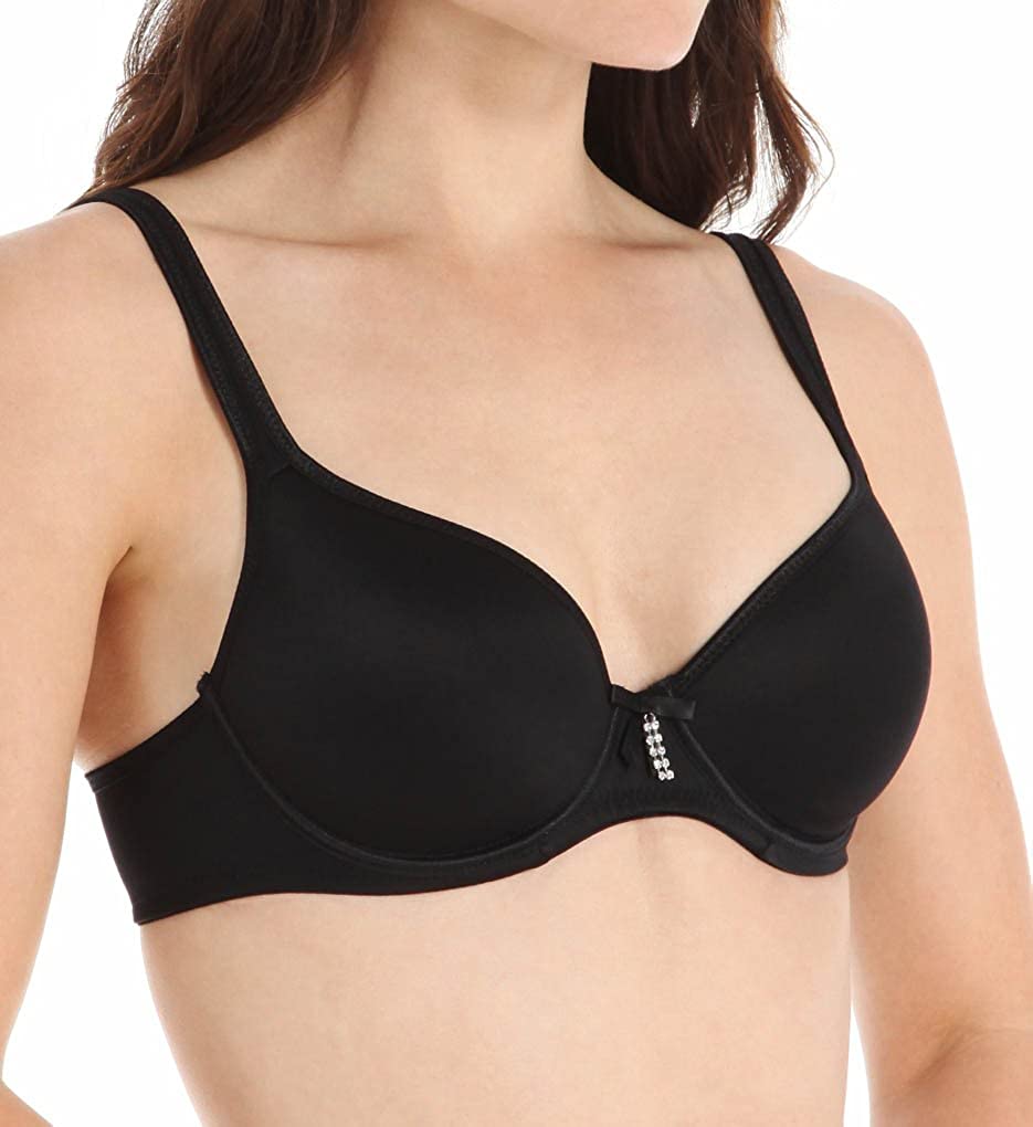 Black And Nude Smoothing T-Shirt Bras (36C)