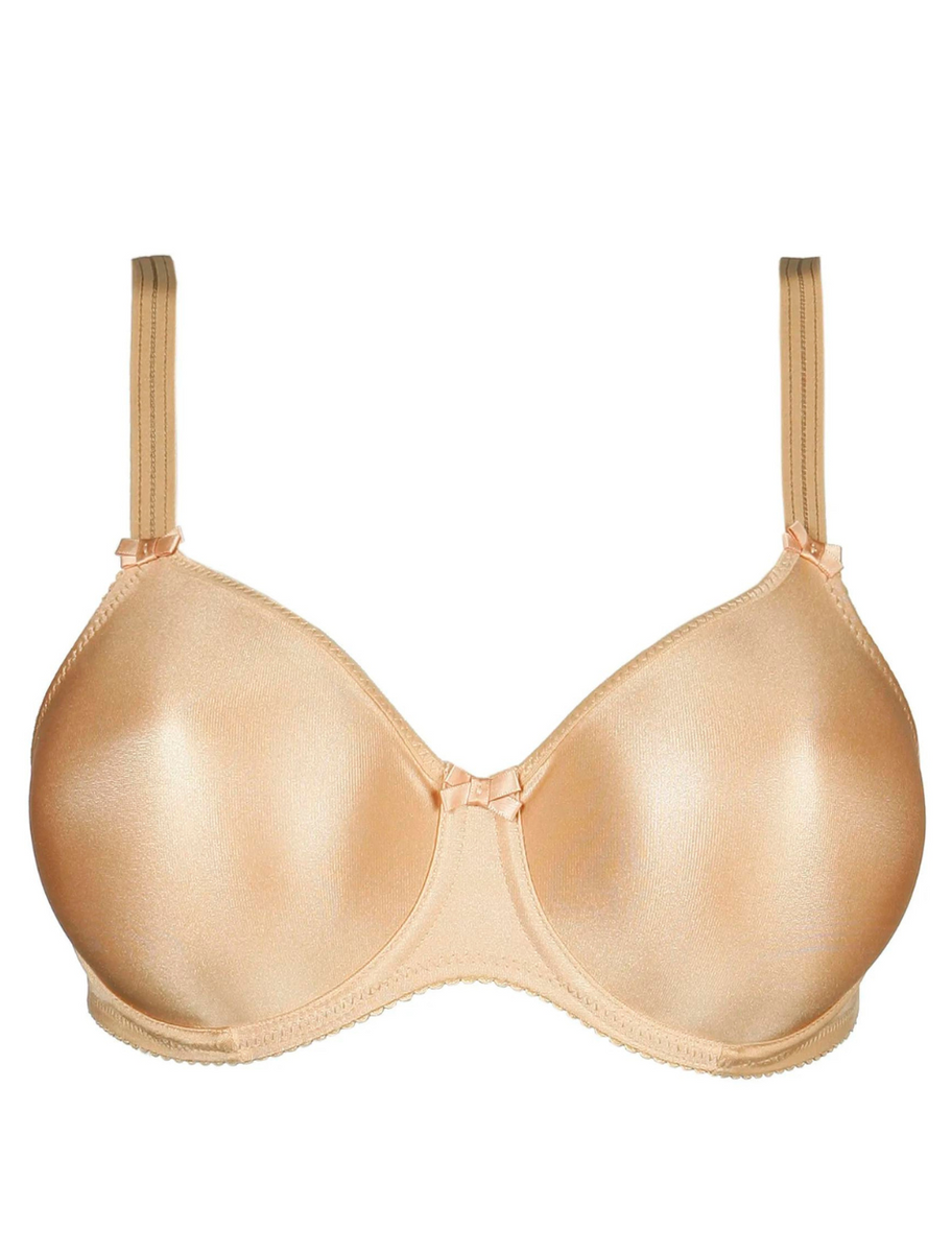 LADIES SATIN SOFT FULL CUP BRA FIRM CONTROL NON WIRED NON PADDED, BEAUFORME