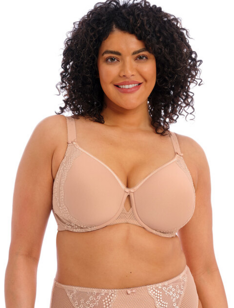 Elomi Charley Underwire Bandless Spacer Molded Bra, Fawn | Elomi Charley Molded Bras