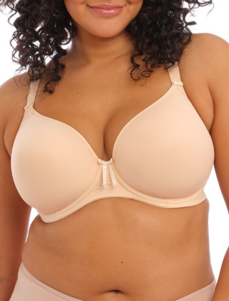 Elomi Smoothing Underwire Moulded Underwire Bra in Black - Busted