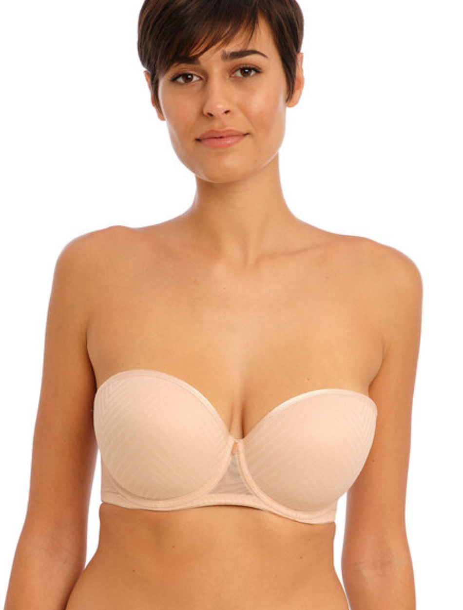 Freya Tailored Underwire Strapless Molded Bra, Natural Beige