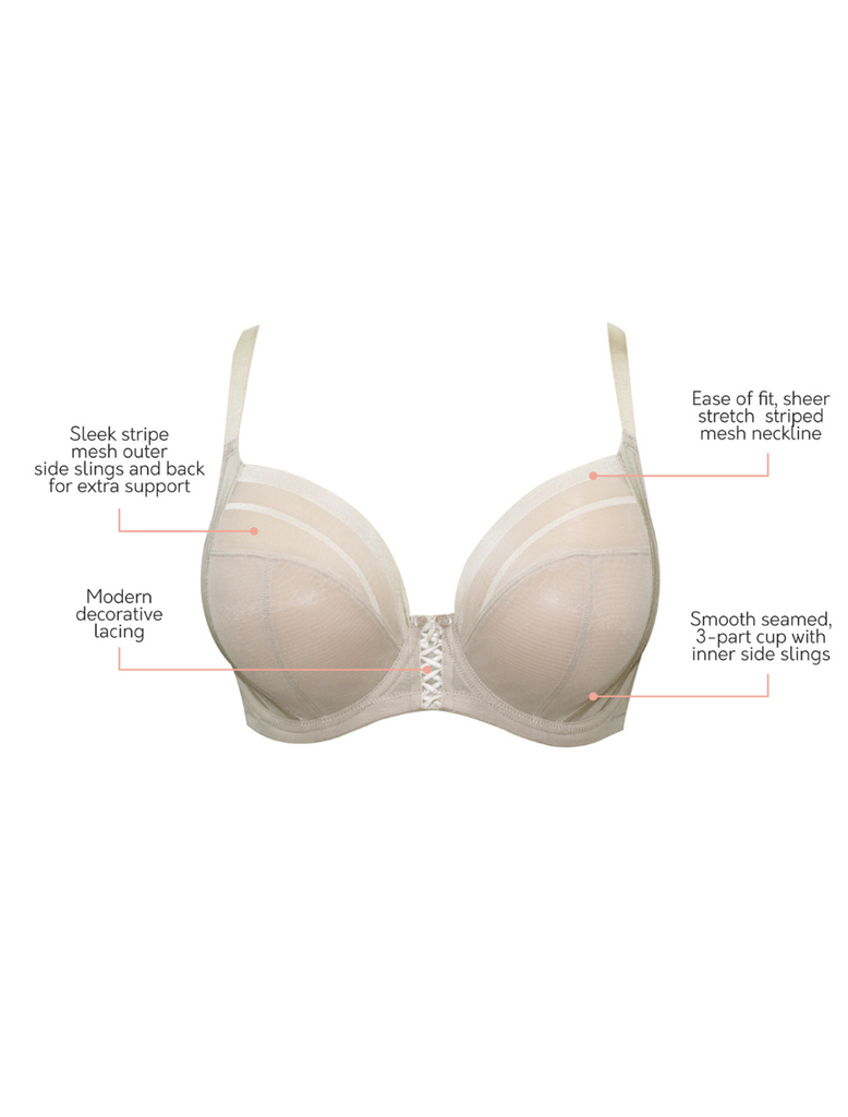 Mastectomy Bra Silhouette Size 40DD Cool Latte at  Women's
