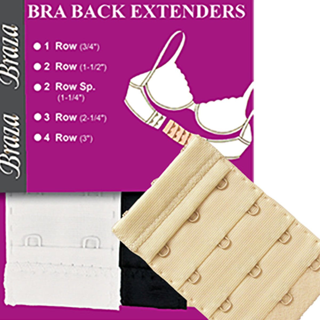 Bra Extender Extension 3 Hook Pack Of 3 Clip On Strap Elastic