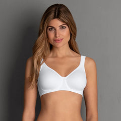 Rosa Faia Twin Underwired Bra: White - Chantilly Online