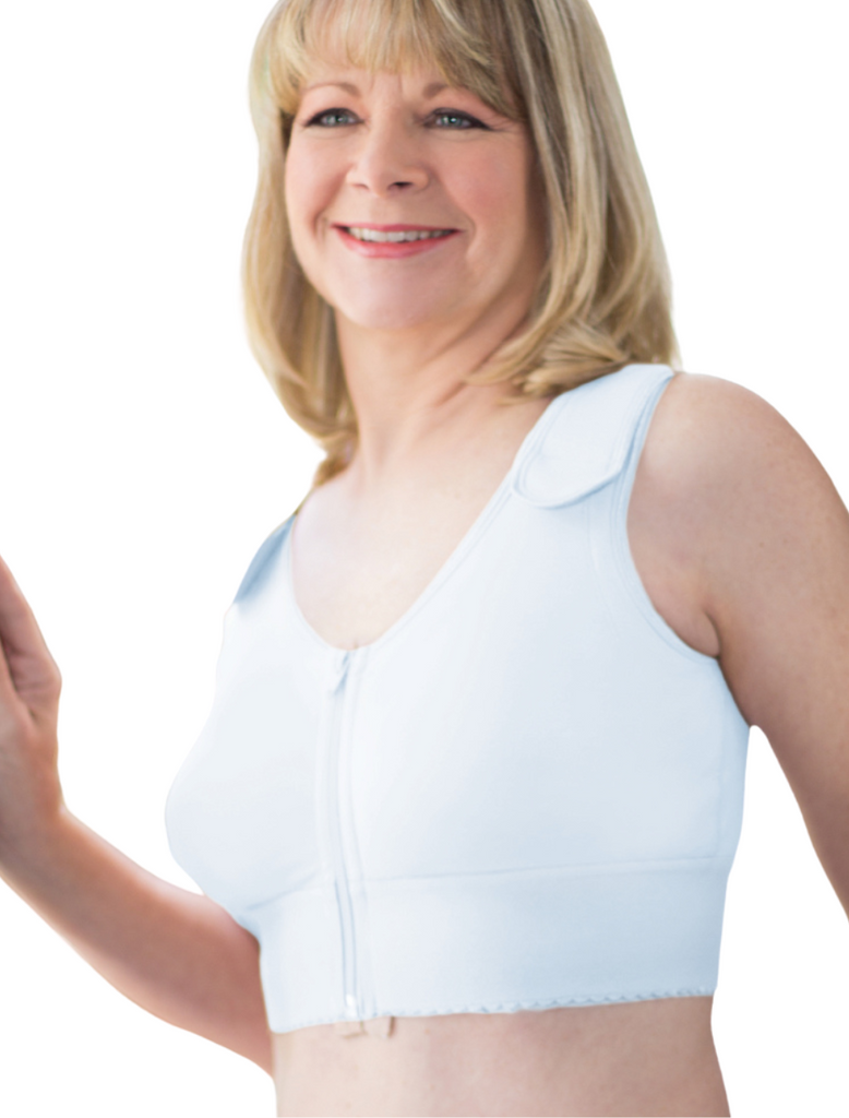 Sujetador de compresión American Breast Care Blanco – Bras & Honey USA
