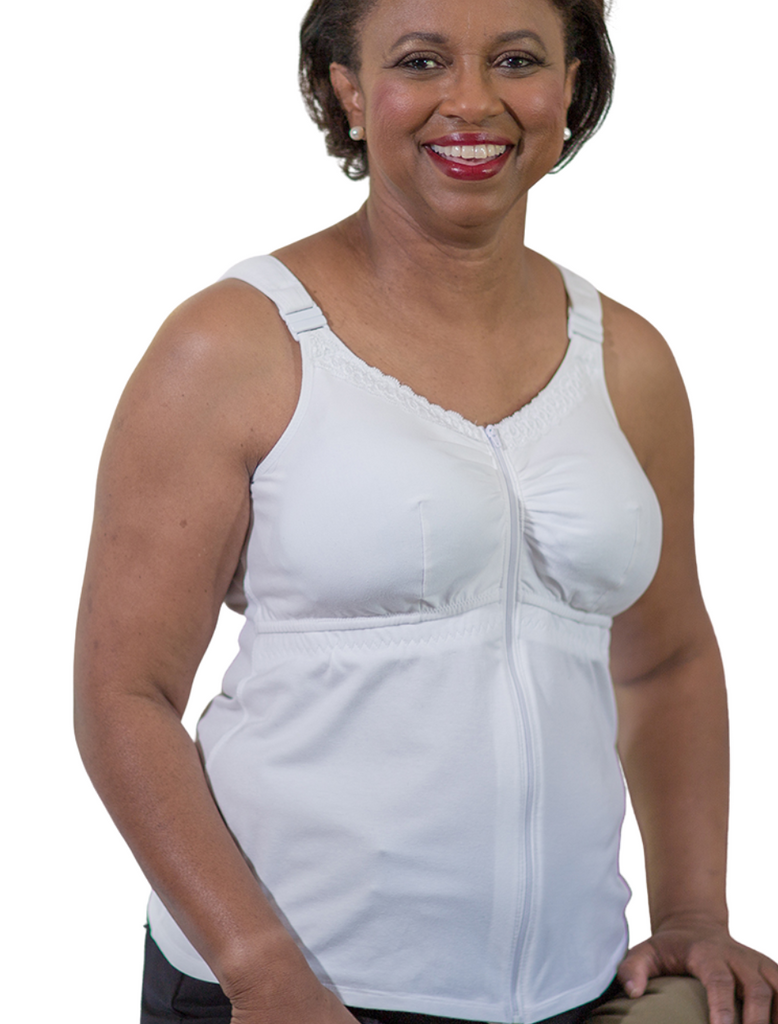 American Breast Care Post Surgical Camisole With Drain Management, White –  Bras & Honey USA