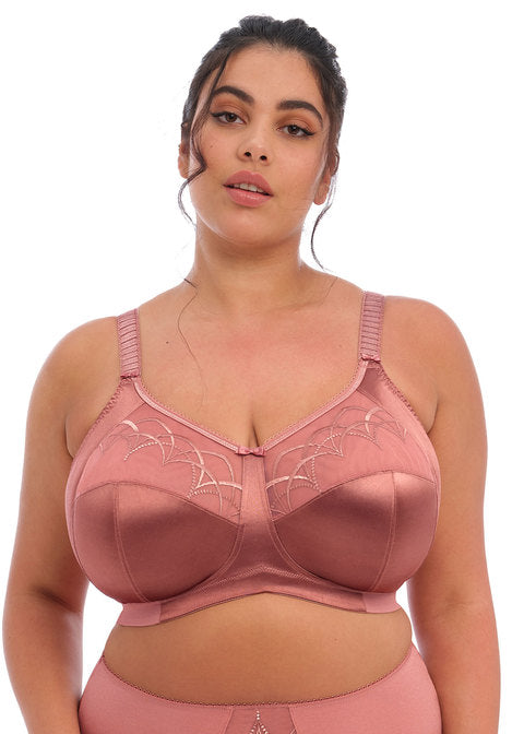 Soft Padded Non Wired Cotton With Stretch Lace Full Coverage Bra