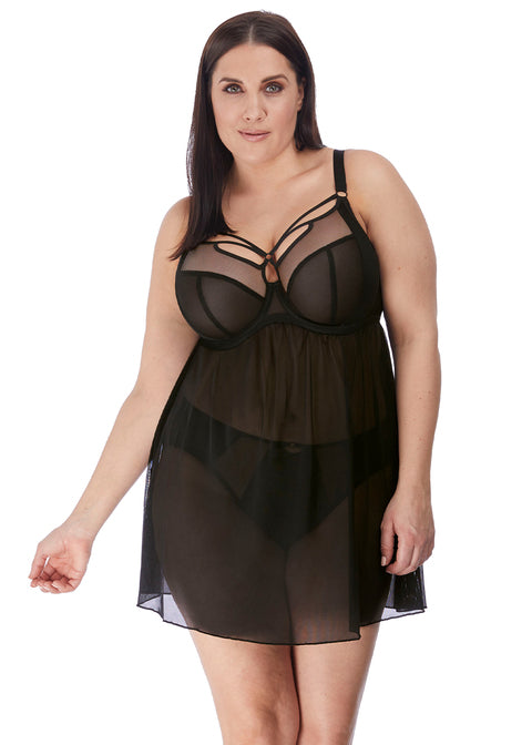 Elomi Sachi Uw Babydoll, Black – Bras & Honey USA