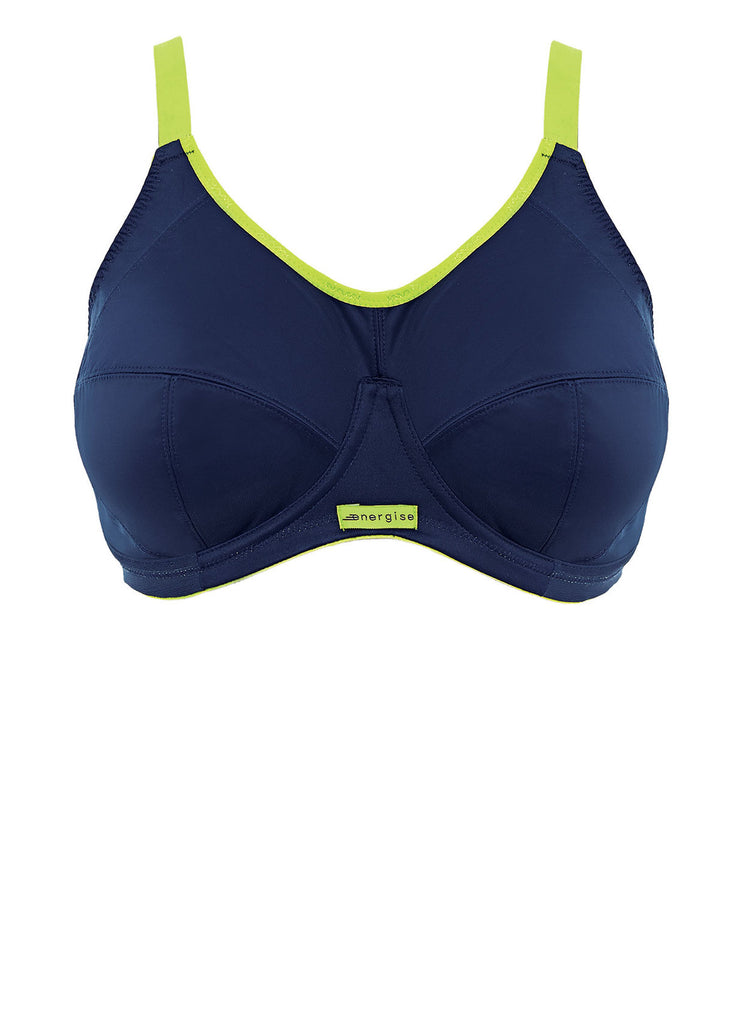 Elomi Energise Underwire Sports Bra With J Hook, Navy Geo | Elomi Energize  Sports Bras