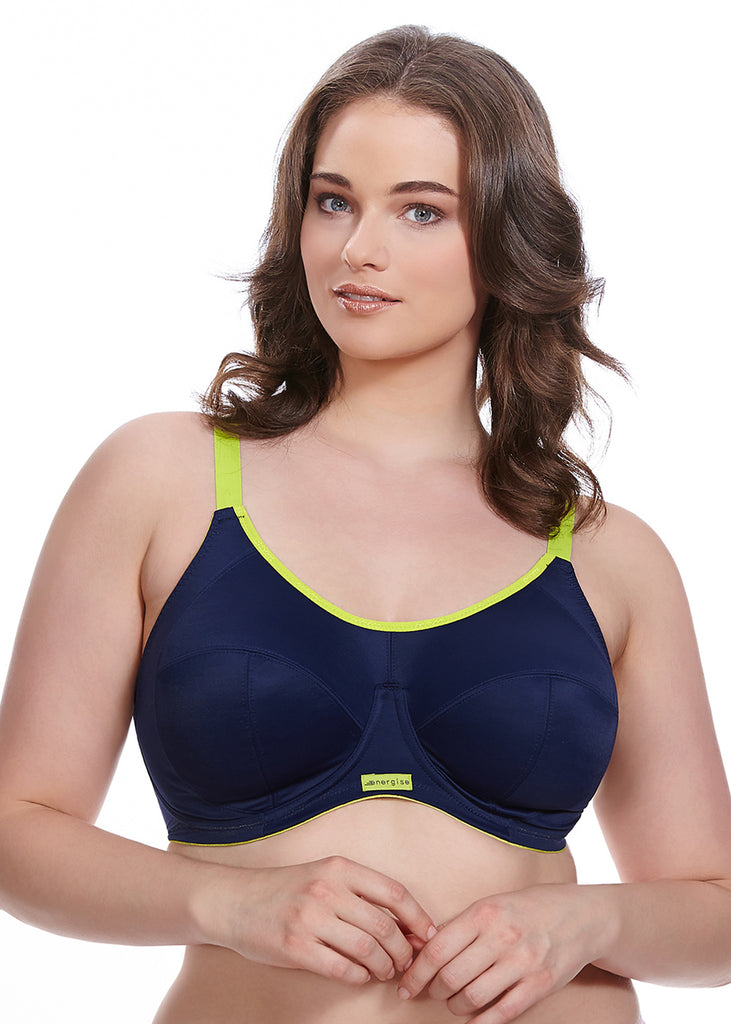 Elomi womens Plus-size Energise Underwire Sports Bra, Navy, 32H US at   Women's Clothing store