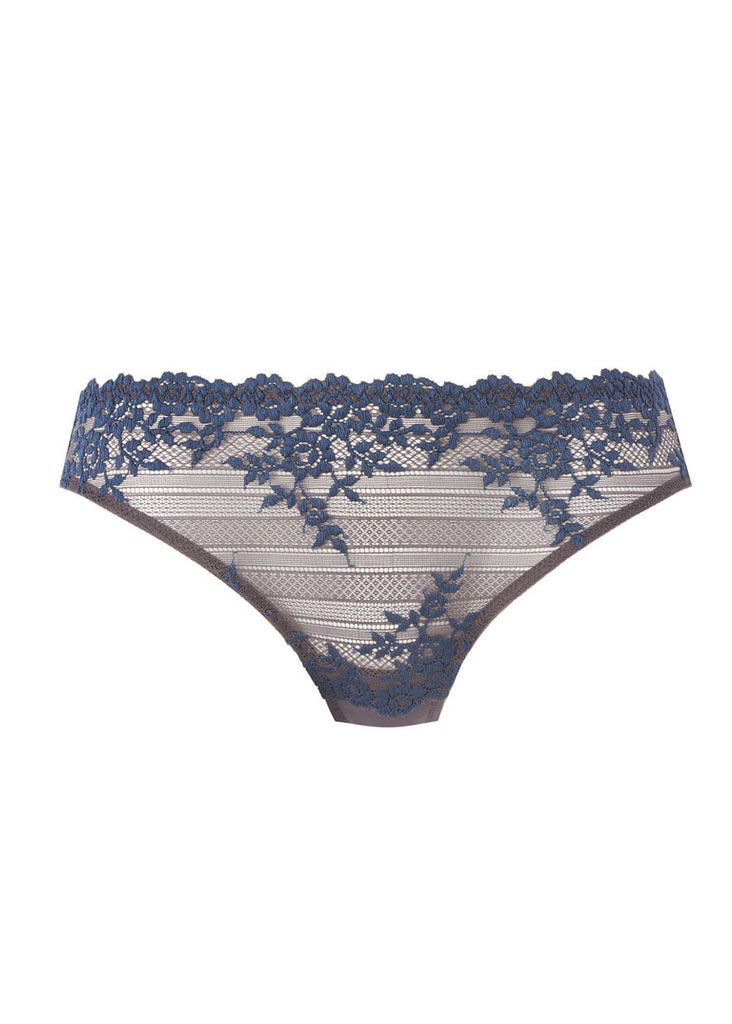 Wacoal Embrace Lace Bikini Panties, Nine Iron / Ensign Blue – Bras ...