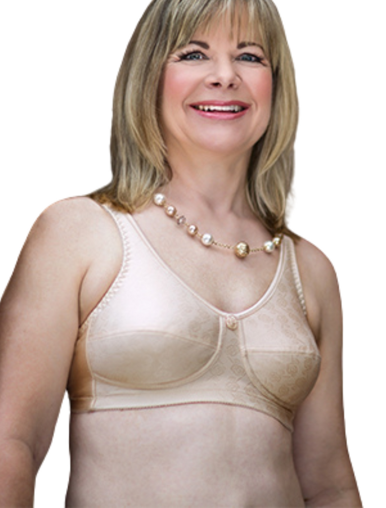 American Breast Care Women's Soft Cup Bra Beige 40B at  Women's  Clothing store: Bras