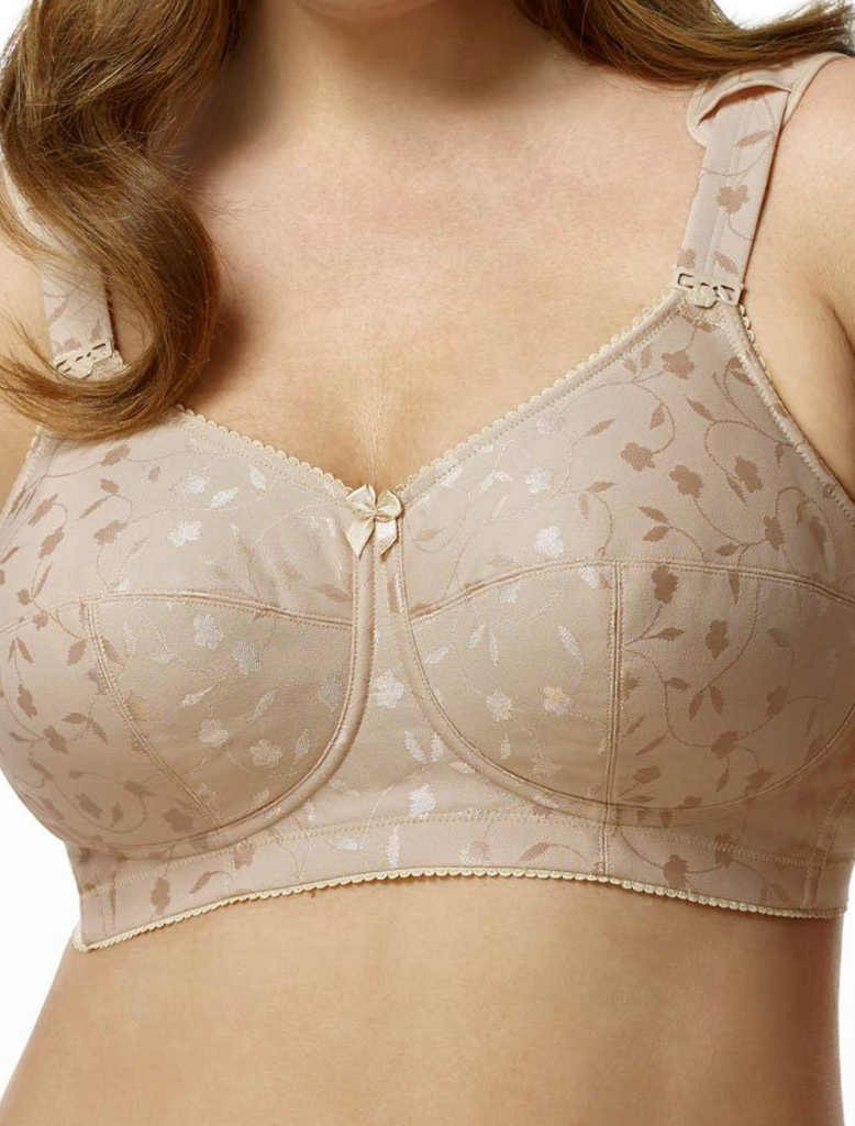 Buy Elila Women's 1305 Embroidered Bra 36G Nude at