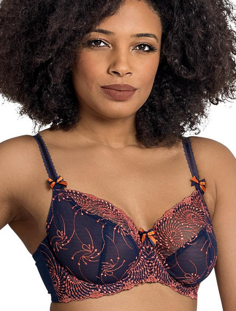 Fit Fully Yours Dark Teal Ava See-Thru Lace Bra – LaBella