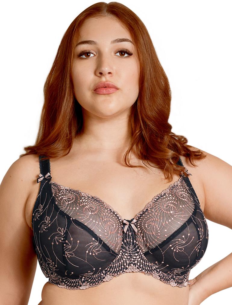Ultra Thin See Through Women Bra Plus Size Full Cup Underwire Lace