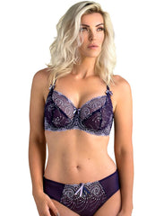 Nicole See-Thru Lace Bra B2271 - Purple Lilac – Purple Cactus Lingerie