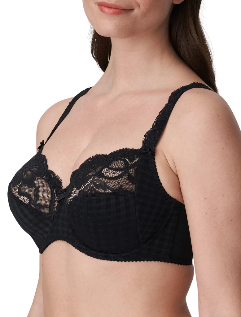 Prima Donna US Size 36F or 36E Black Madison Full Cup side support