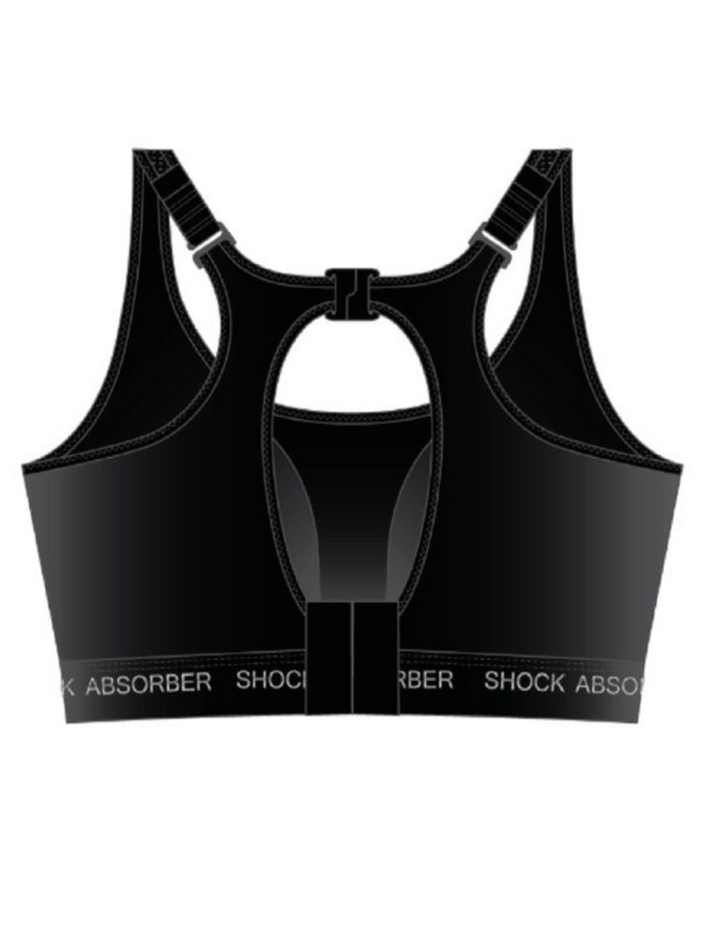 Ultimate Run sports bra in black Shock Absorber