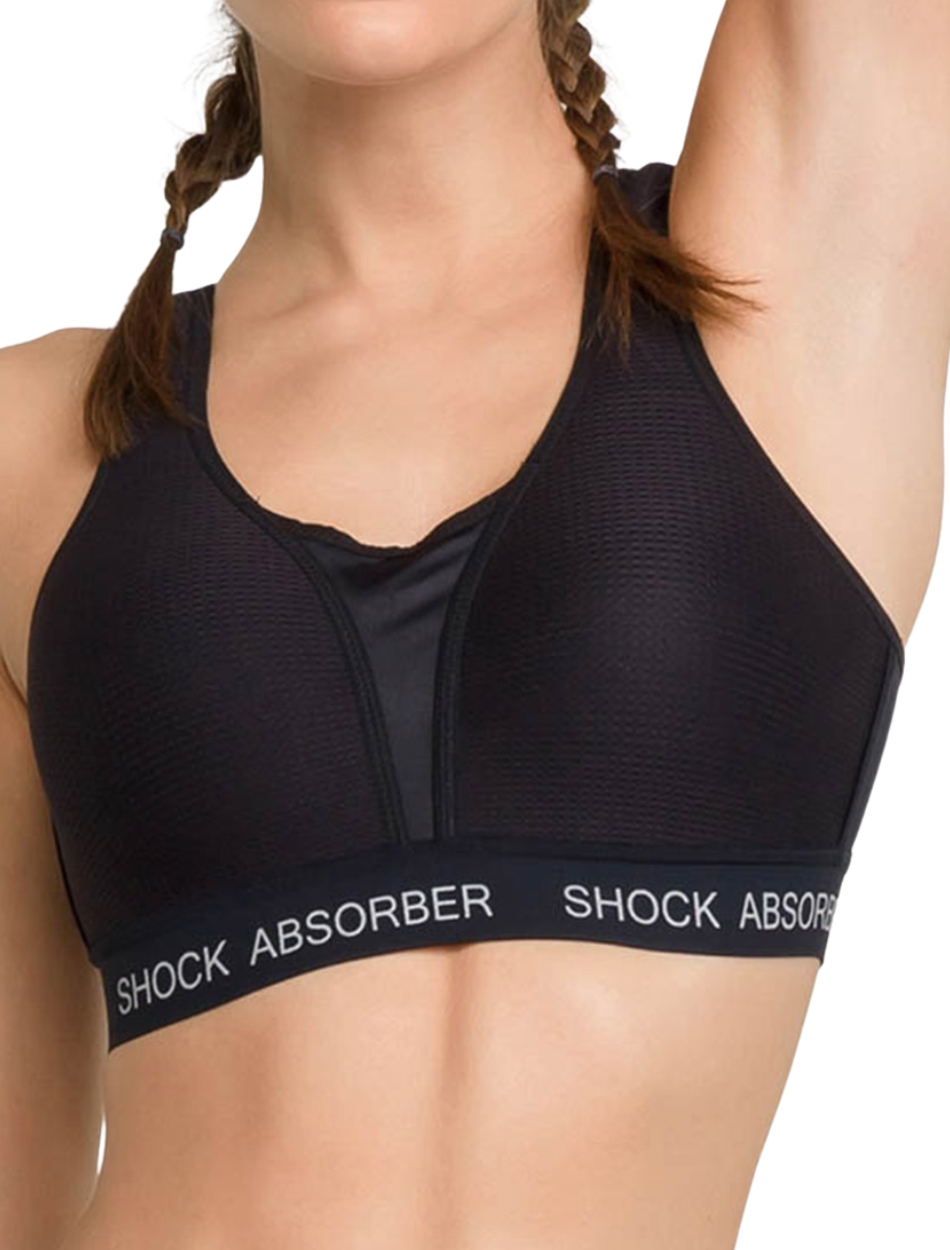 Shock Absorber Ultimate Run Womens Sports Bra - Black – Start Fitness