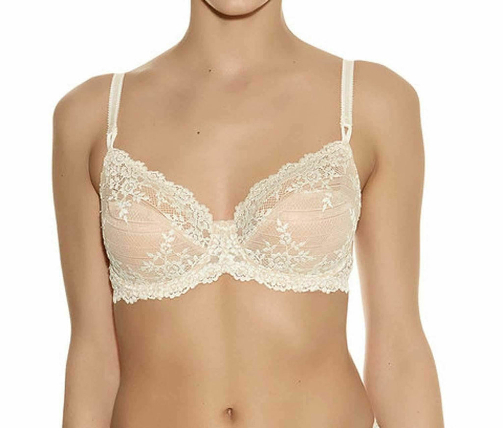 Buy Wacoal Nylon Non Padded Underwired Lace Bra -851205 - Blue